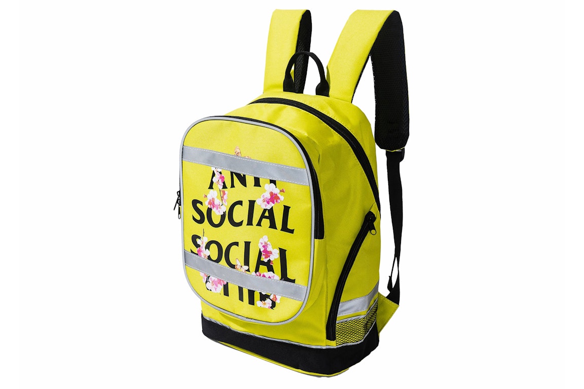 Pre-owned Anti Social Social Club Kkoch 3m High Visibility Backpack Neon