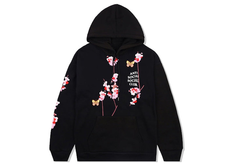 Anti social social 2024 club embroidered hoodie