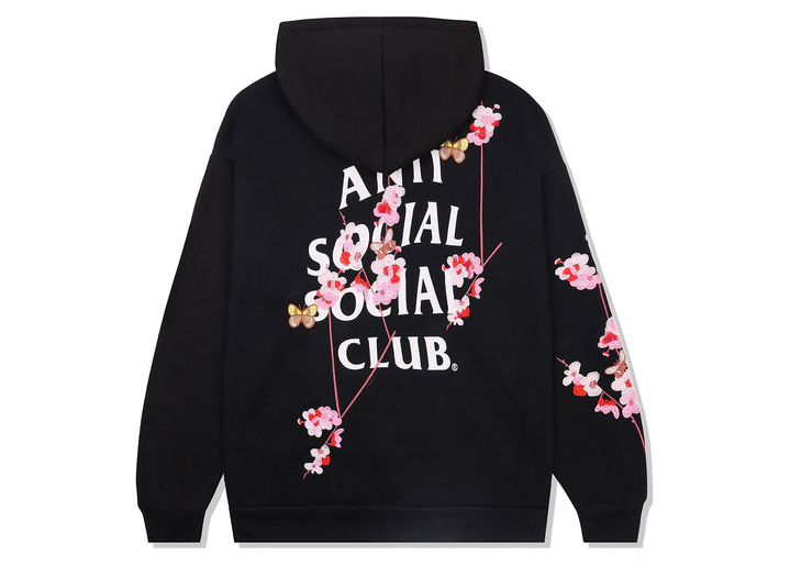 Anti Social Social Club Kkoch Butterflies Full Embroidery Hoodie ...