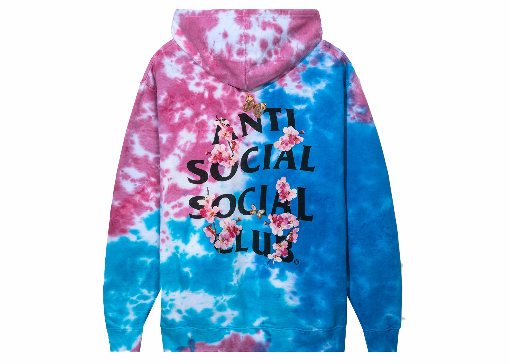 Anti Social Social Club Kkoch Hi-5 Cotton Candy Hoodie Tie Dye ...
