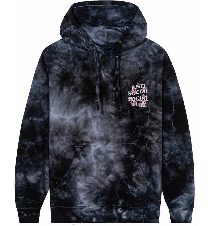 Anti Social Social Club Kkoch Hi-5 Tie Dye Hoodie Black Men's