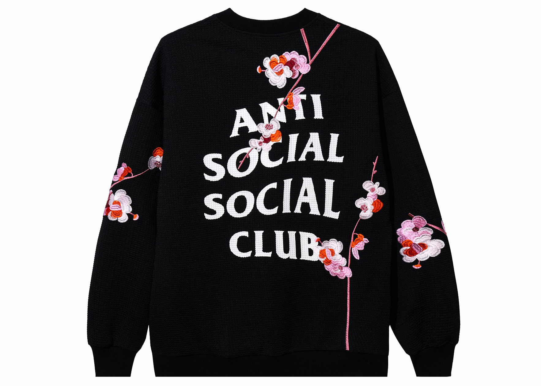 Anti Social Social Club Kkoch Knitted Thermal Crewneck Black ...