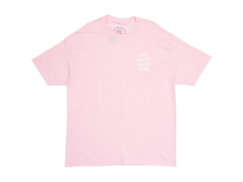 Pre-owned Anti Social Club Men's Kkoch T-shirt In Pink