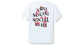 안티 소셜 소셜 클럽 꽃 티셔츠 화이트