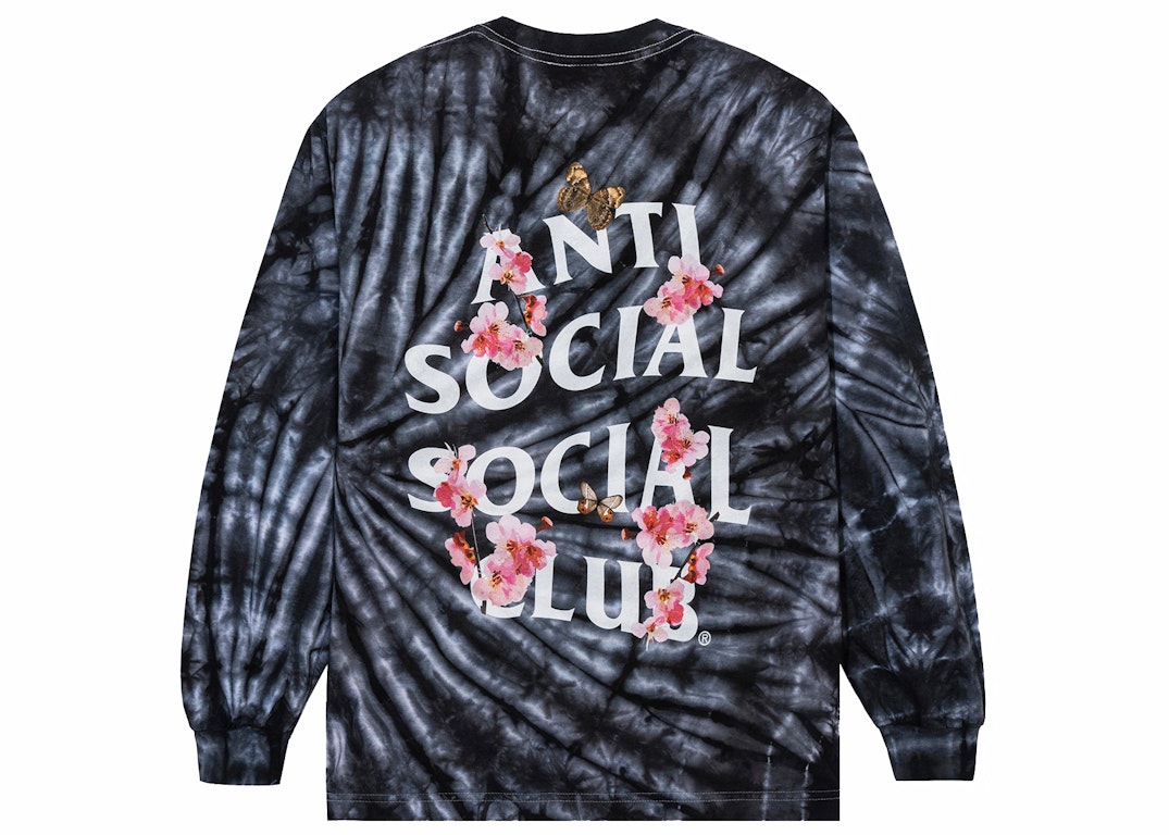 Pre-owned Anti Social Social Club Kkoch Wifi Tie Dye Long Sleeve Tie Dye