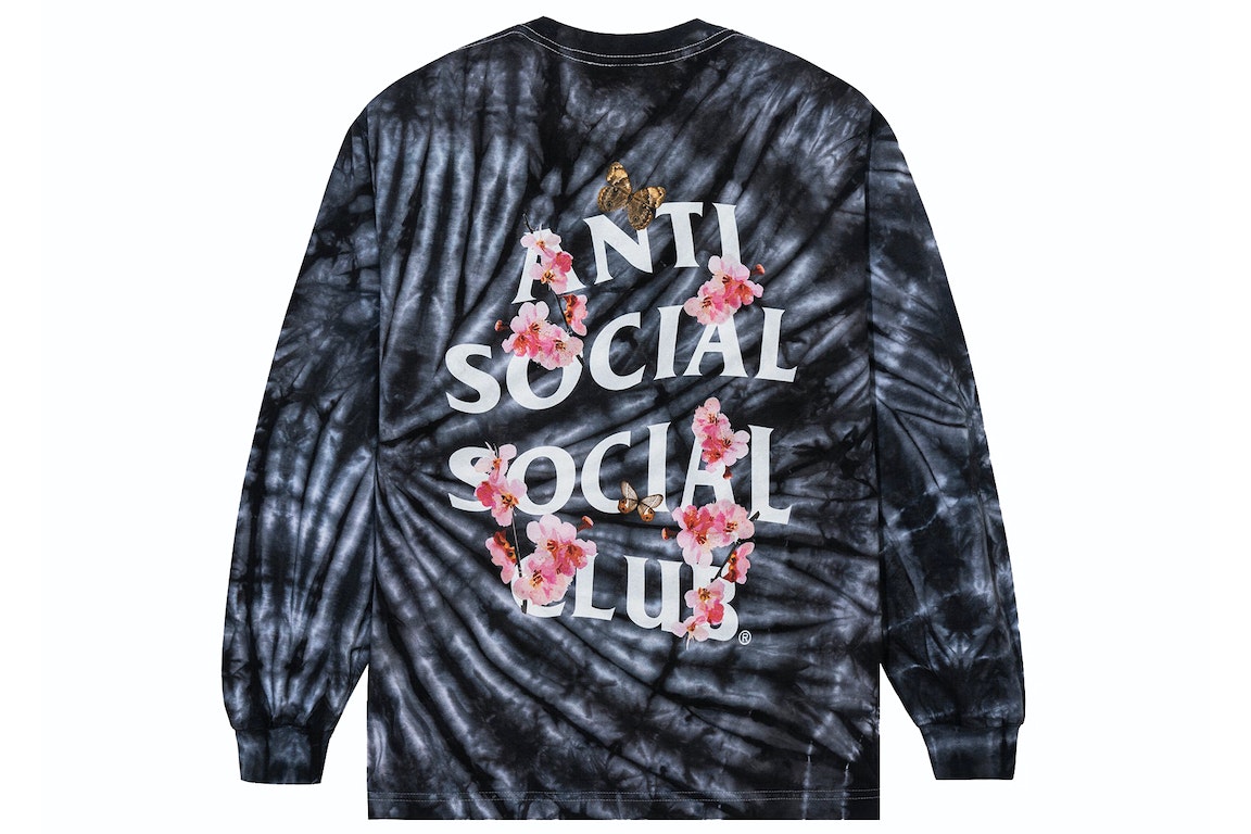 Pre-owned Anti Social Social Club Kkoch Wifi Tie Dye Long Sleeve Tie Dye
