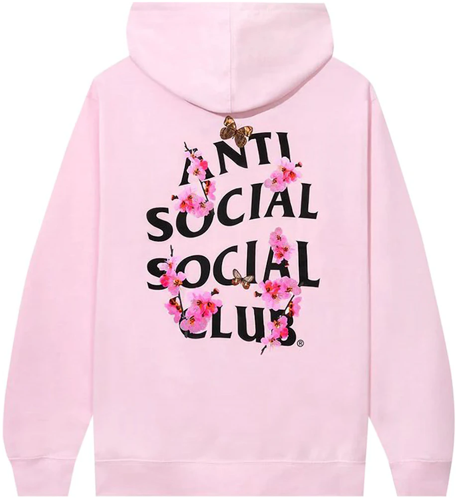 Anti Social Social Club Kkotch Hoodie Black Hoodie Pink Men's - FW23 - US