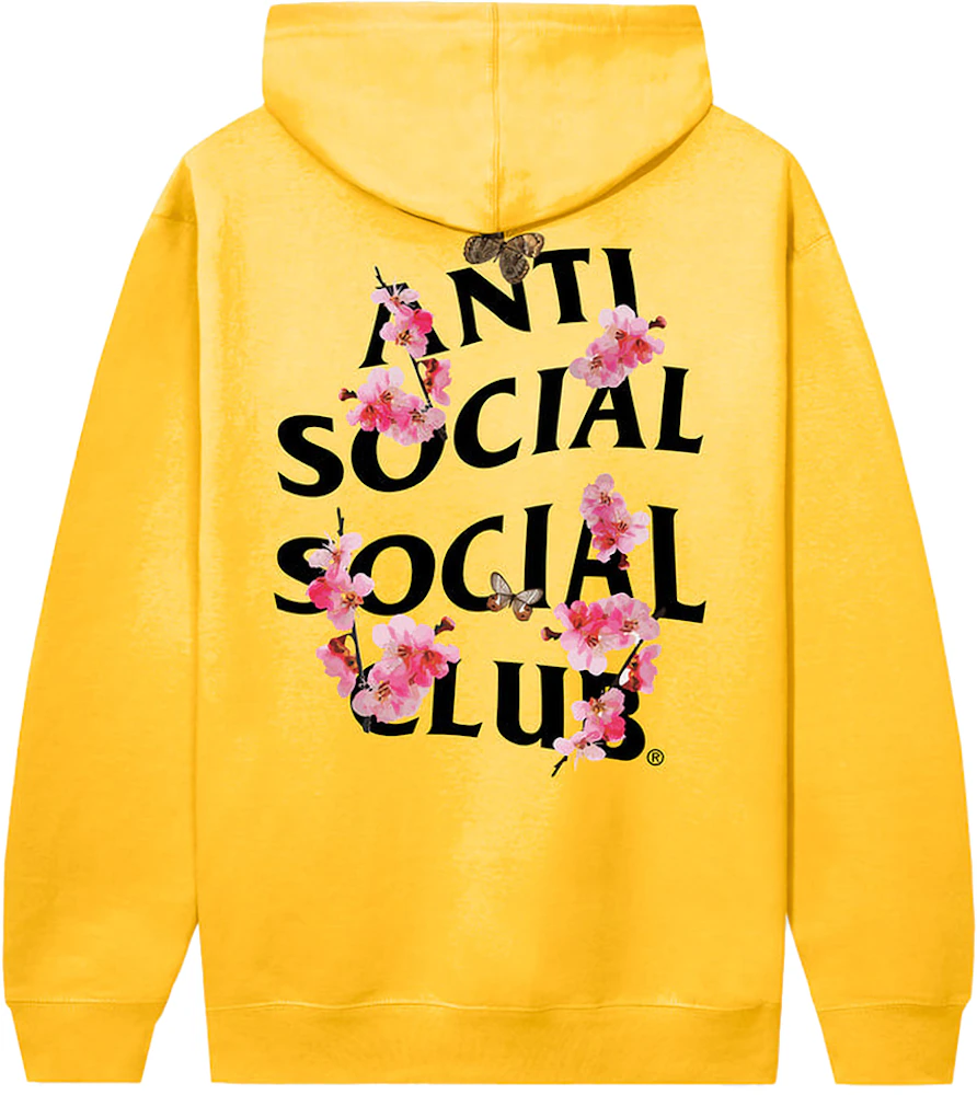 Anti Social Social Club Kkotch Hoodie Yellow Men's - FW23 - US