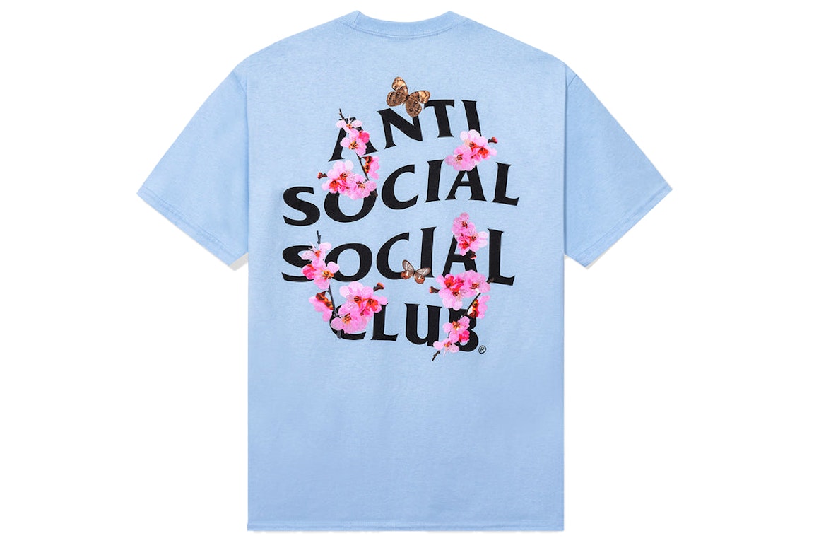 Pre-owned Anti Social Social Club Kkotch Tee Blue