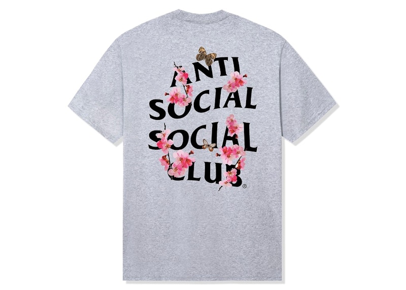 Pre-owned Anti Social Club Men's Kkotch Tee Shirt In Grey