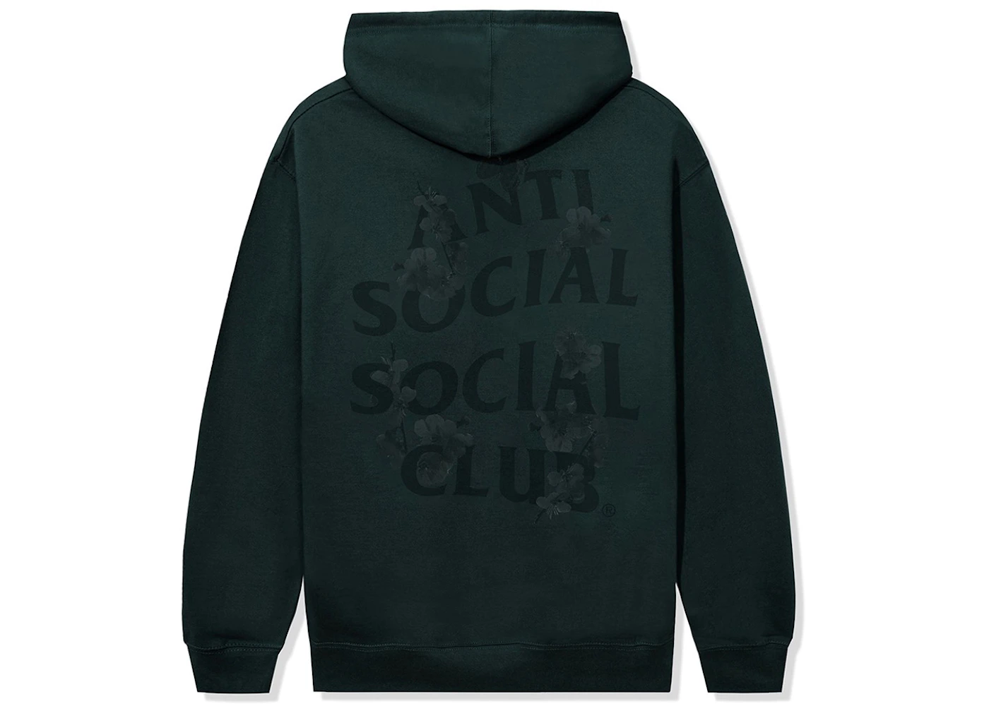Anti Social Social Club Kkotch Tonal Hoodie Forest Green Men's