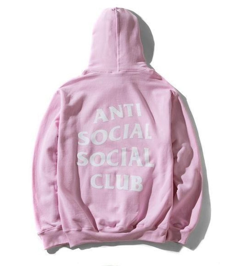 Anti Social Social Club Know You Better Hoodie Pink Men's US