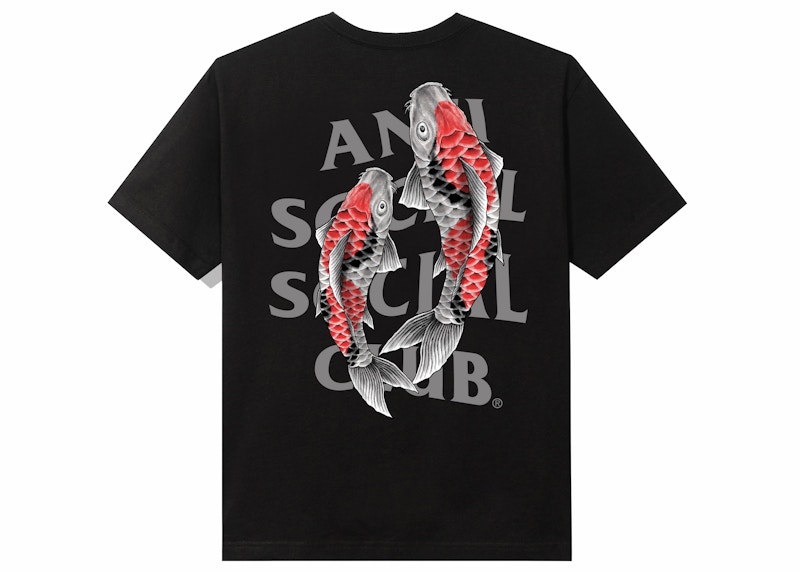 Anti Social Social Club Koi Garden 3M Reflective Tee Black Men's