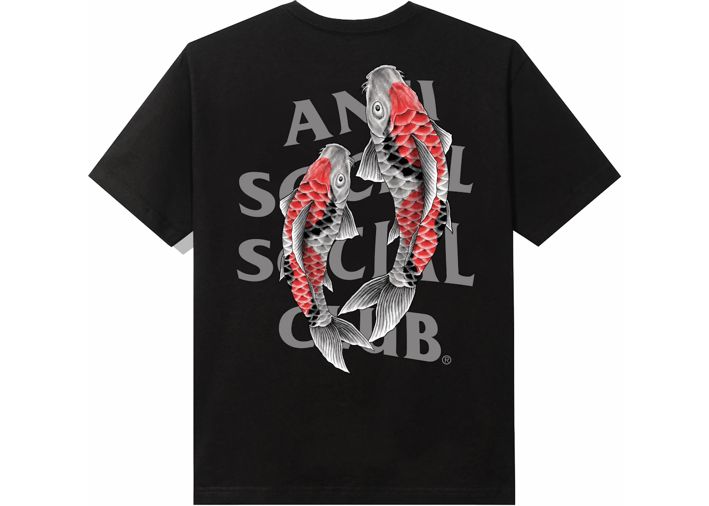 Anti Social Social Club Koi Garden 3M Reflective Tee Black Men's - SS23 ...