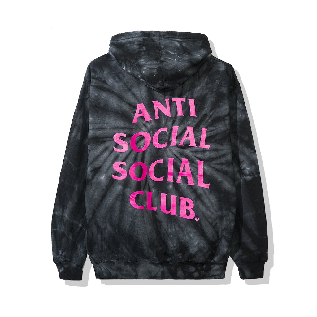 Anti Social Social Club Laguna Hoodie (FW19) Black Tie Dye
