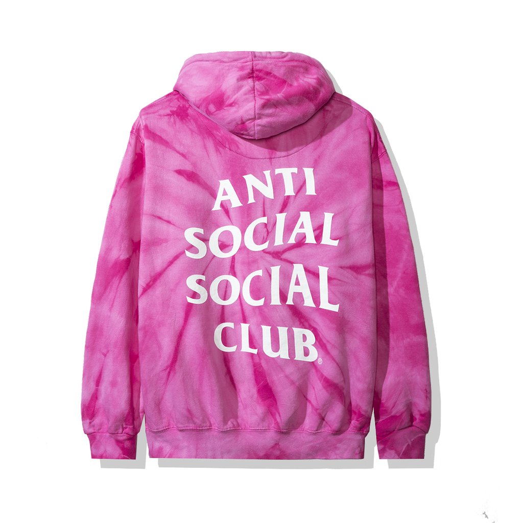 Anti Social Social Club Laguna Hoodie (FW19) Pink Tie Dye