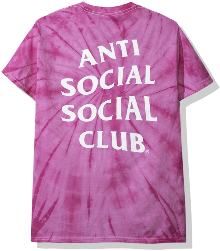 Anti Social Social Club Laguna Tee (FW19) Pink Tie Dye Men's ...