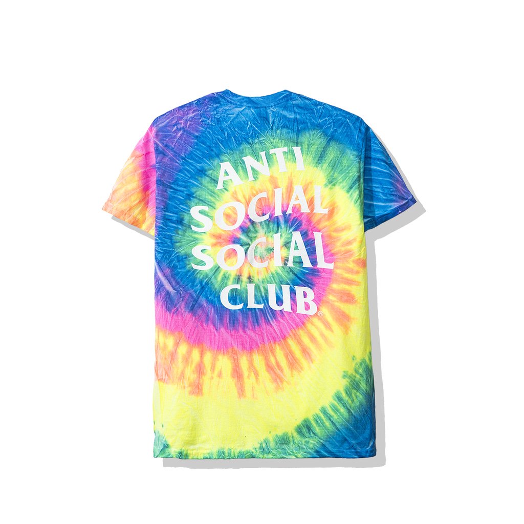 Anti Social Social Club Laguna Tee (FW19) Rainbow Tie Dye - FW19