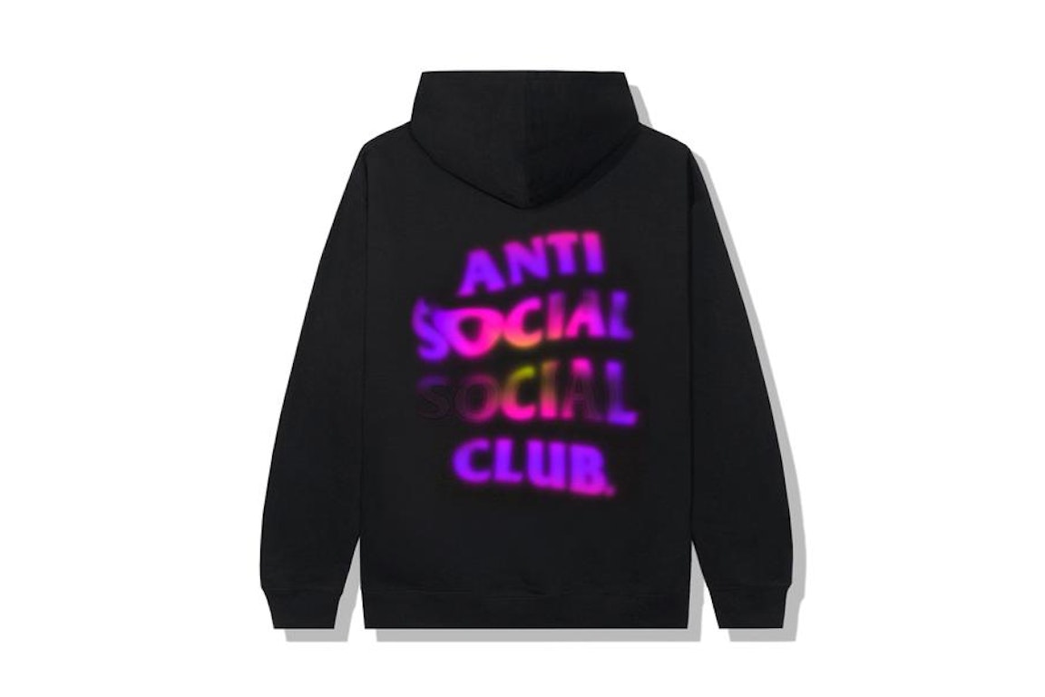 Pre-owned Anti Social Social Club Lava Hoodie Black