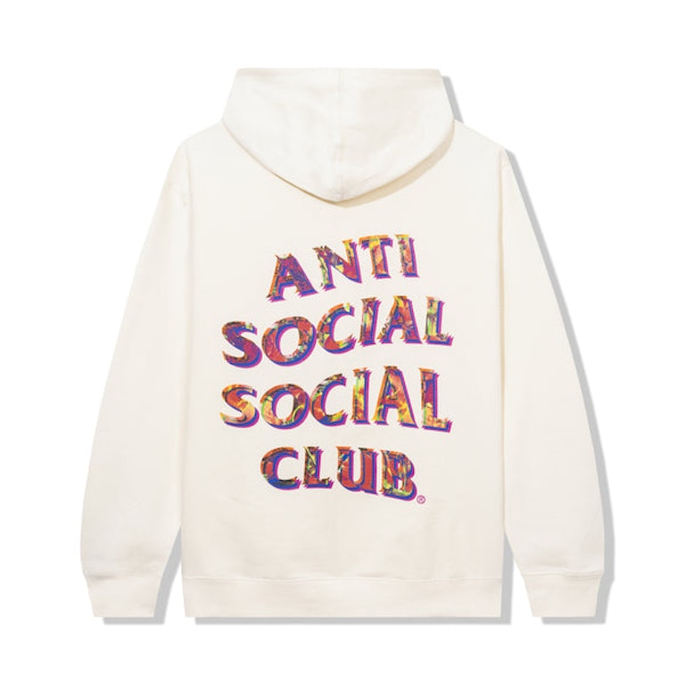 Pre-owned Anti Social Social Club Layer Lock Hoodie Cream