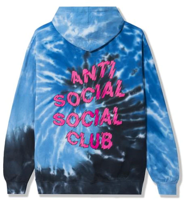 Anti Social Social Club Maniac Hoodie Blue Tie Dye - SS21
