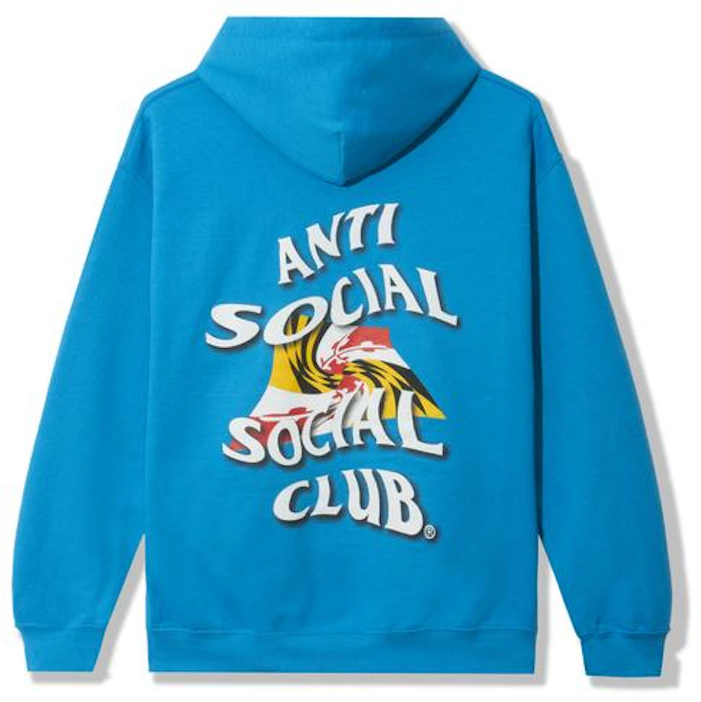 Anti Social Social Club Maryland Hoodie Blue Men's - SS21 - US
