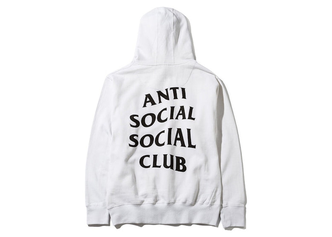 Pre-owned Anti Social Social Club Masochism Hoodie White