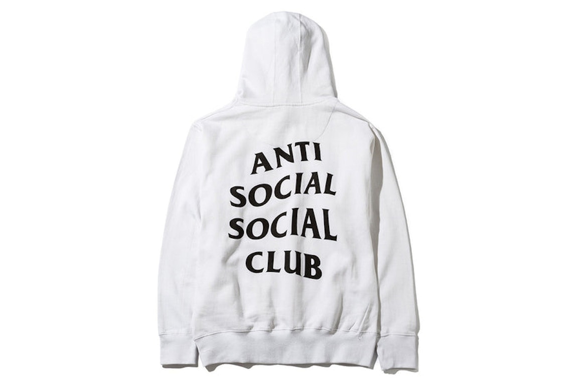 Pre-owned Anti Social Social Club Masochism Hoodie White