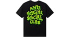 Anti Social Social Club Melt Away T-Shirt Schwarz