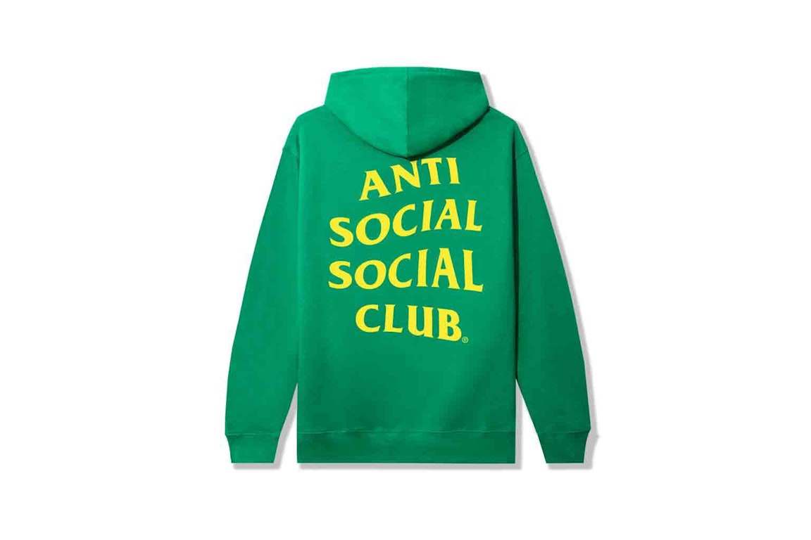 Pre-owned Anti Social Social Club Mind Games A/f 21 Hoodie Green