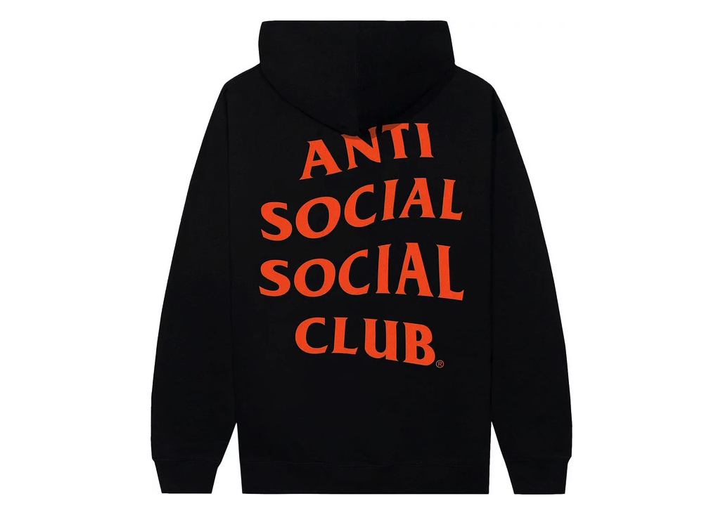 Anti Social Social Club Mind Games Hoodie Black/Orange
