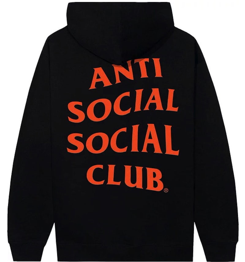 Anti Social Social Club Mind Games Hoodie Black/Orange Men's