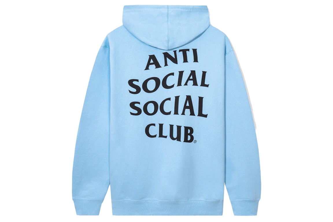 Pre-owned Anti Social Social Club Mind Games Hoodie Blue