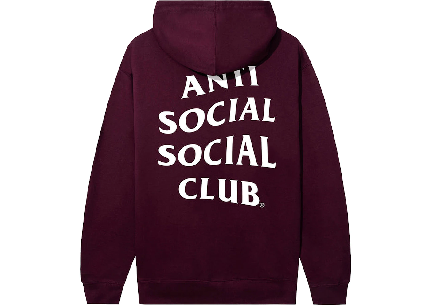 Anti Social Social Club Mind Games Hoodie Maroon Men's FW23