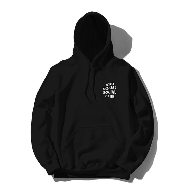 Black anti social club hot sale hoodie