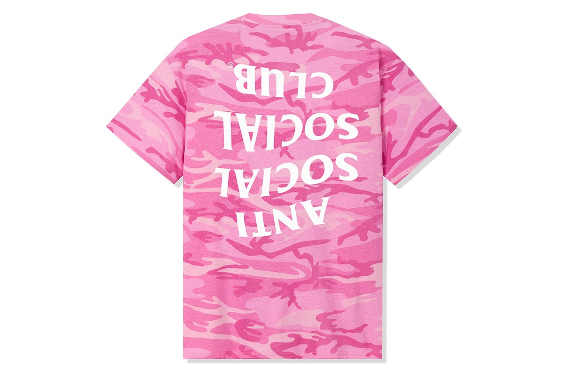 Pre-owned Anti Social Social Club Mind Play Tee Pink Camo