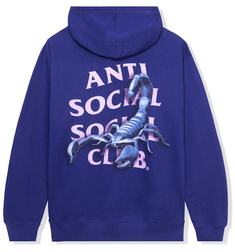 Anti Social Social Club Moodsting Hoodie Purple Men's FW22 US