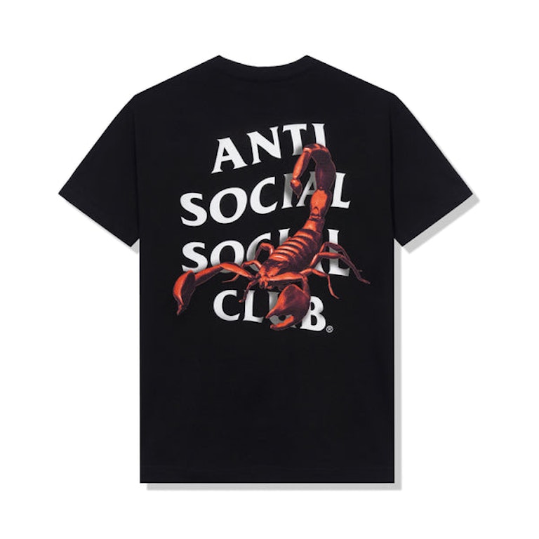 Pre-owned Anti Social Social Club Moodsting T-shirt Black