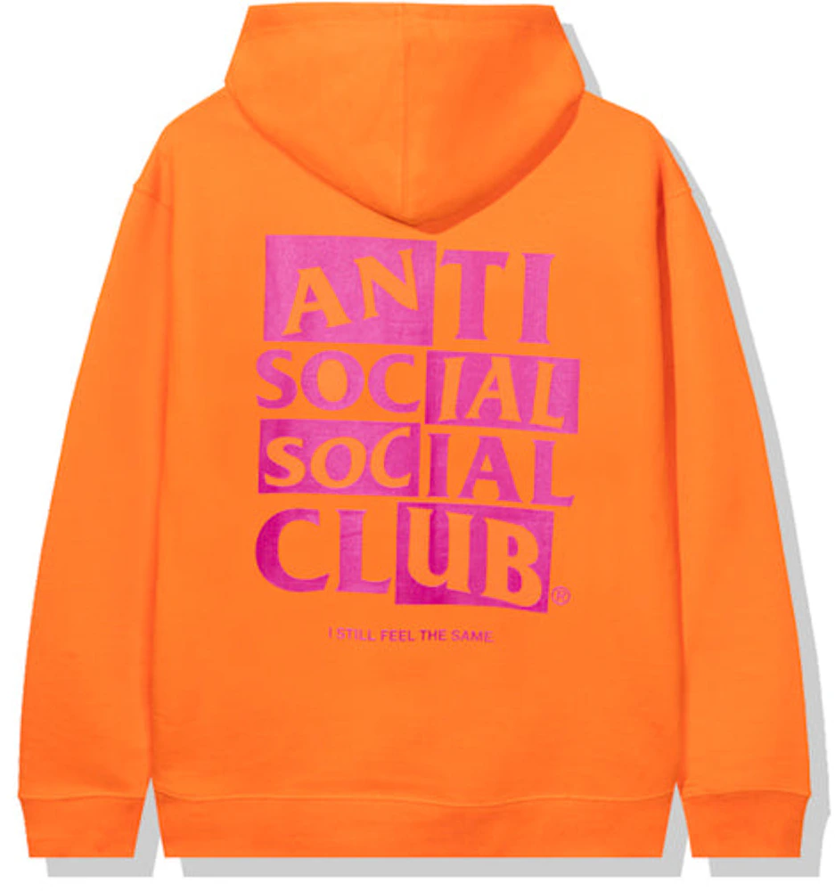 Anti Social Social Club Muted Hoodie Orange Men's - SS22 - US