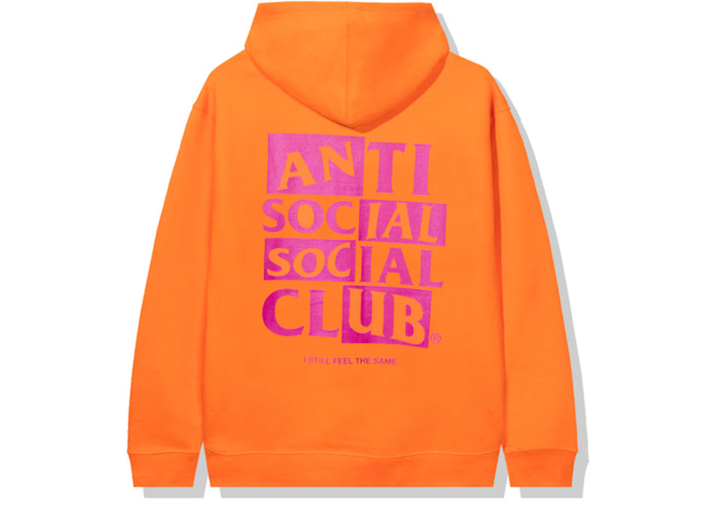 Orange anti social club hoodie Clearance