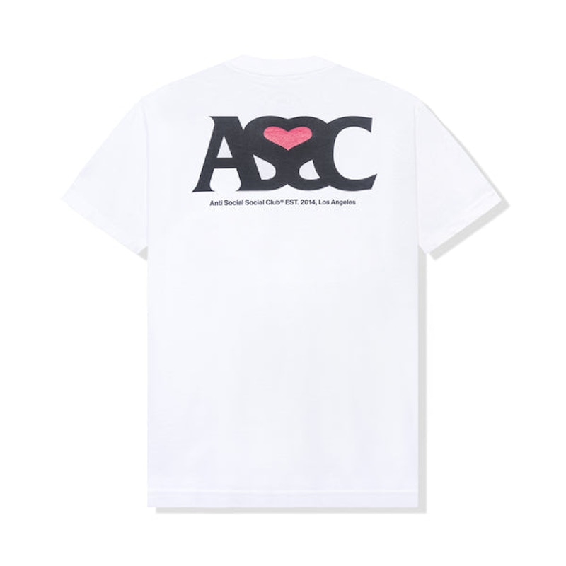 Pre-owned Anti Social Club Men's Negative Space T-shirt In White