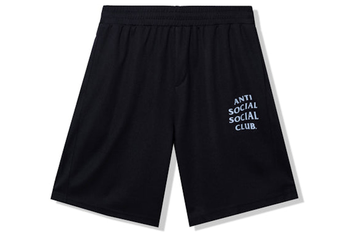 Pre-owned Anti Social Social Club Never Made The Team Mesh Shorts Black