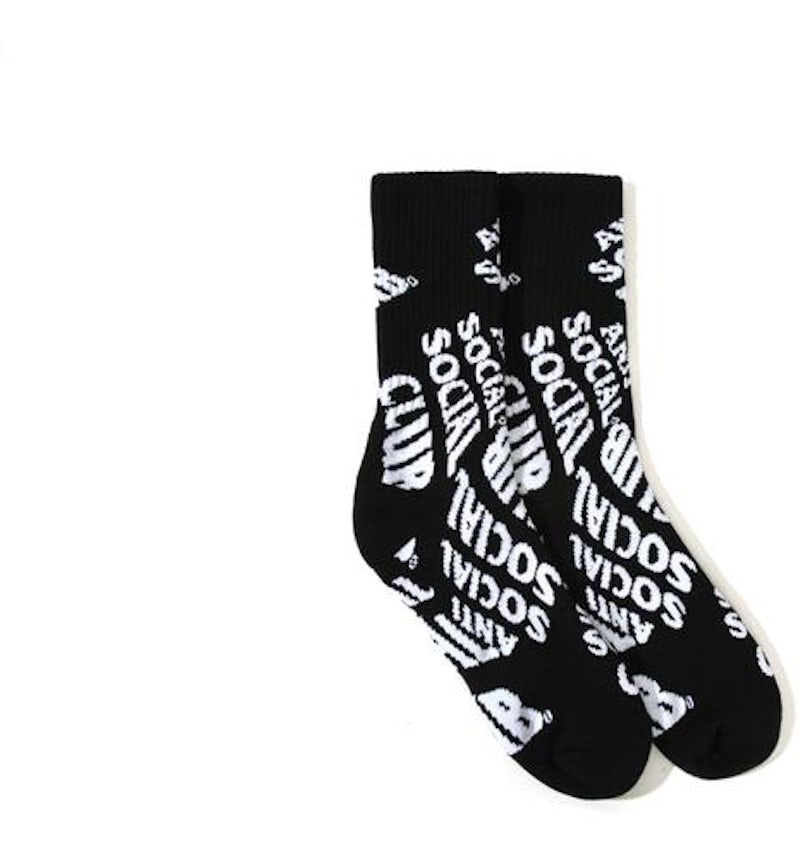 Anti Social Social Club No Drama Socks Black SS21 US