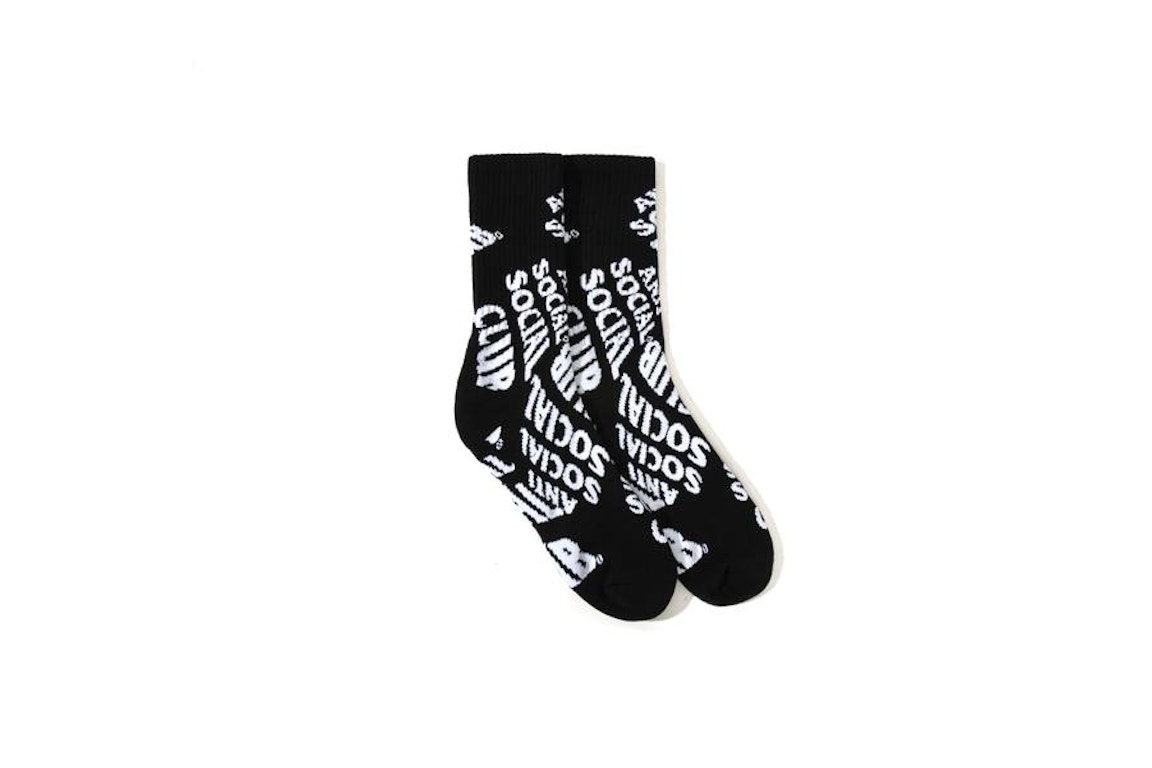 Click to view more detailed imagery on our partner's website Pre-owned Anti Social Social Club No Drama Socks Black