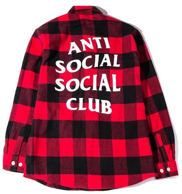 Anti Social Social Club No Expectations Flannel Black/Red - FW21 - US