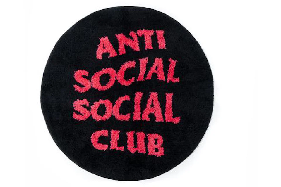 Anti Social Social Club No Shoes Inside Rug Black