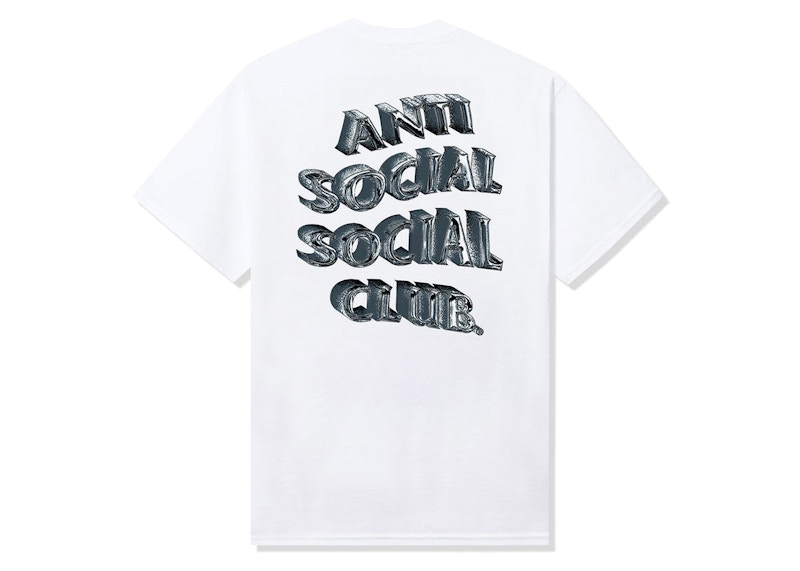 Pre-owned Anti Social Club Men's Not Fair Tee Shirt In White