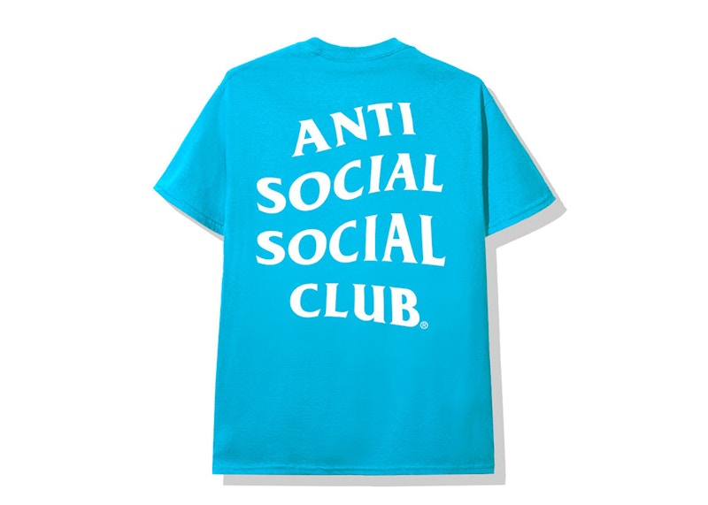 anti social social club blue shirt