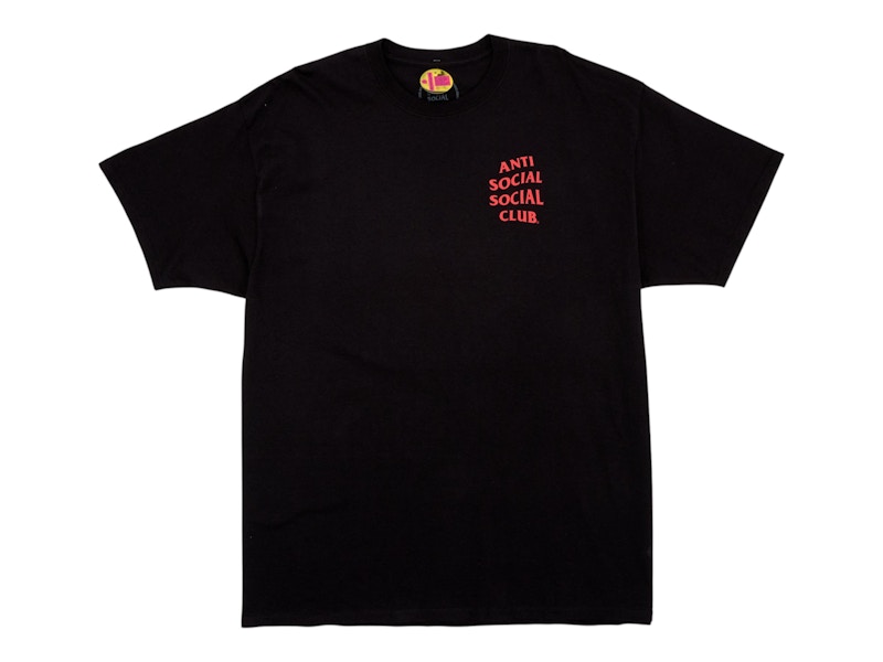 Pre-owned Anti Social Club Men's Omakase Tee Shirt In Black