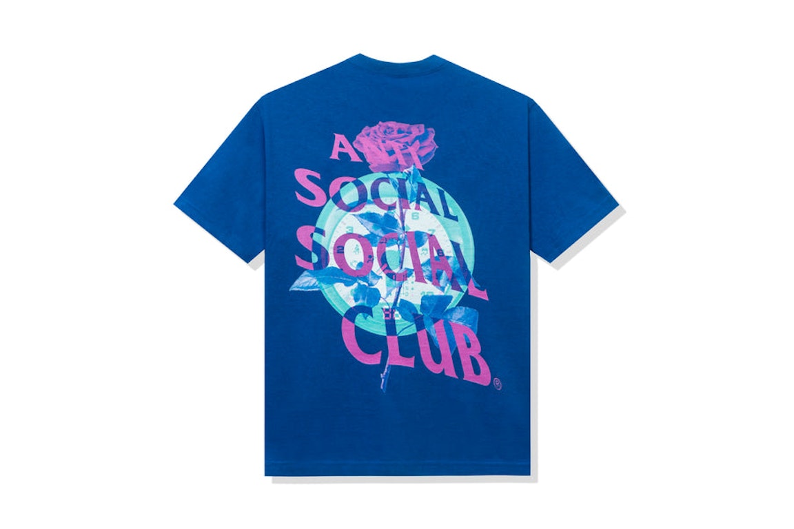 Pre-owned Anti Social Social Club Out Of Time T-shirt Blue